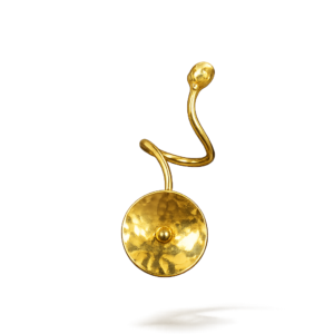 A 20K gold-plated spiral ring from the Moonlit Collection on a light background.