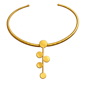 SOLA Neck Glam Necklace – 22K Gold Plated Open-Collar Statement Piece
