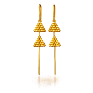 Zaria Twin Peak Gold Ear Cuffs
