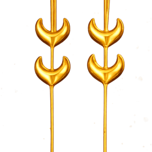 Lunara Crescent Gold Ear Cuffs