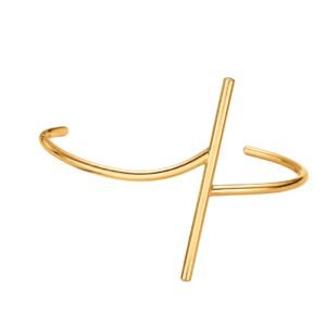 ZIYA Wrist Couture Bracelet – 22K Gold Plated Minimalist Cuff